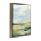 Stupell Industries Pastel Meadow Landscape Framed Floater Canvas Wall Art Design by June Erica Vess
